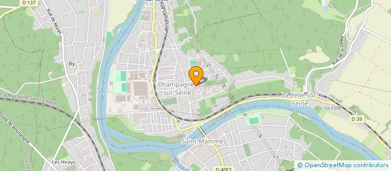 localisation de l'entreprise GM+ RACE PASSION MOTO  CHAMPAGNE-SUR-SEINE