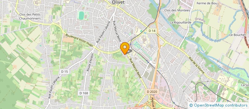 localisation de l'entreprise GM REFRIGERATION à OLIVET