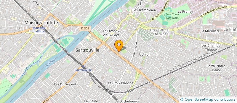 localisation de l'entreprise GM RENOV  SARTROUVILLE