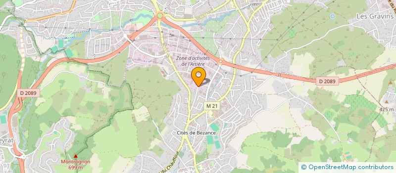 localisation de l'entreprise GM-SA ENTREPRISE ANDRE BRASI à ROMAGNAT