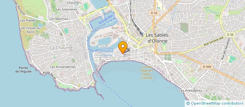 localisation de l'entreprise GM-SAN  LES SABLES D'OLONNE