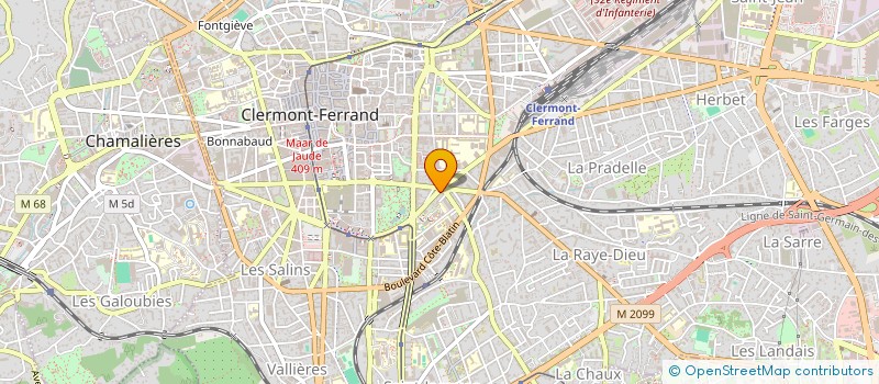 localisation de l'entreprise GM SPORT  CLERMONT-FERRAND