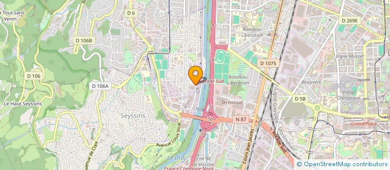 localisation de l'entreprise GM STRATEGIE à SEYSSINS