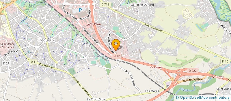 localisation de l'entreprise GM TELECOM à TREGUEUX