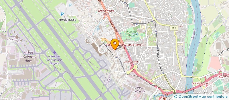 localisation de l'entreprise GM TRADING à BLAGNAC