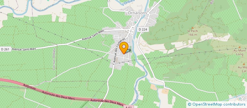 localisation de l'entreprise GM - TRANS  ORNAISONS