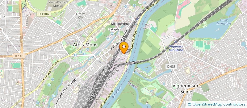 localisation de l'entreprise GM TRANS à ATHIS-MONS