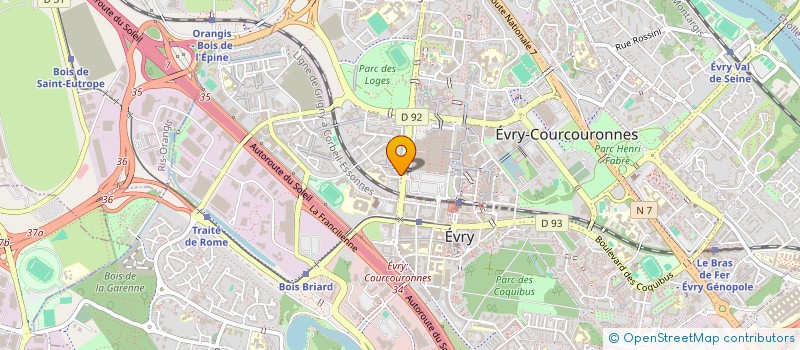 localisation de l'entreprise GM VIANDES à EVRY-COURCOURONNES
