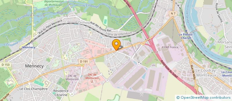 localisation de l'entreprise GM2A  ORMOY