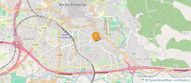 localisation de l'entreprise GM2M à AIX-EN-PROVENCE