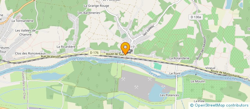 localisation de l'entreprise GM2P  FAVEROLLES-SUR-CHER