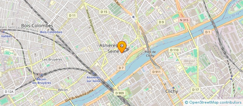 localisation de l'entreprise GMA 361 à ASNIERES-SUR-SEINE
