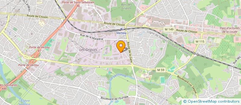 localisation de l'entreprise GMA  VERTOU