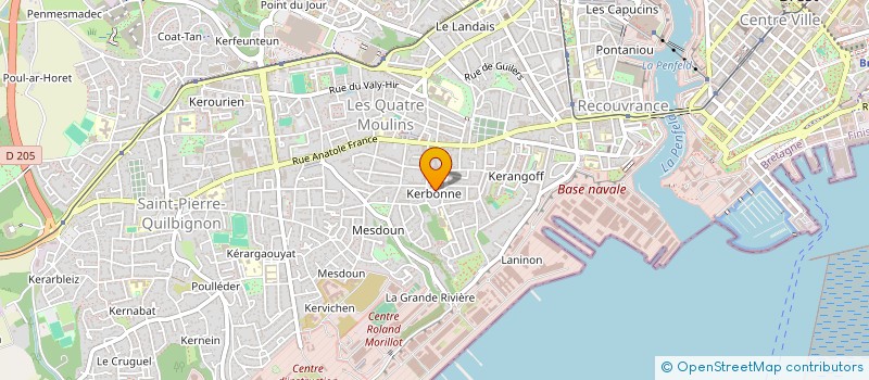 localisation de l'entreprise GMA  BREST