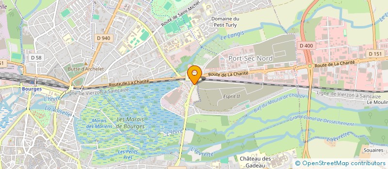 localisation de l'entreprise GMA  BOURGES