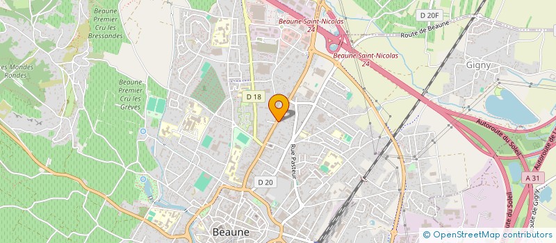 localisation de l'entreprise GMA à BEAUNE