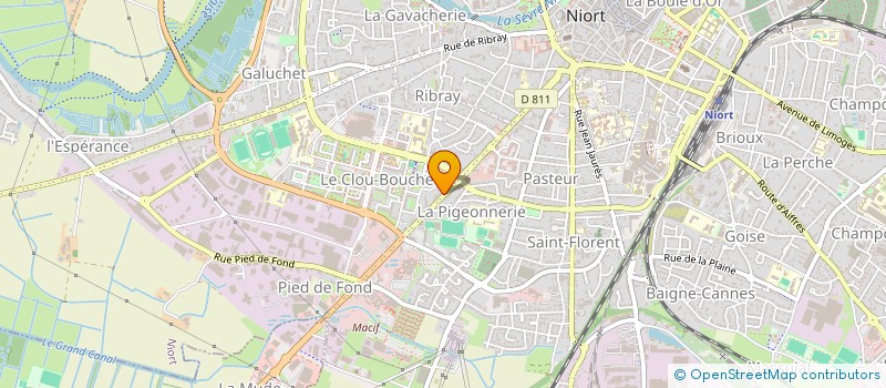 localisation de l'entreprise GMA  NIORT