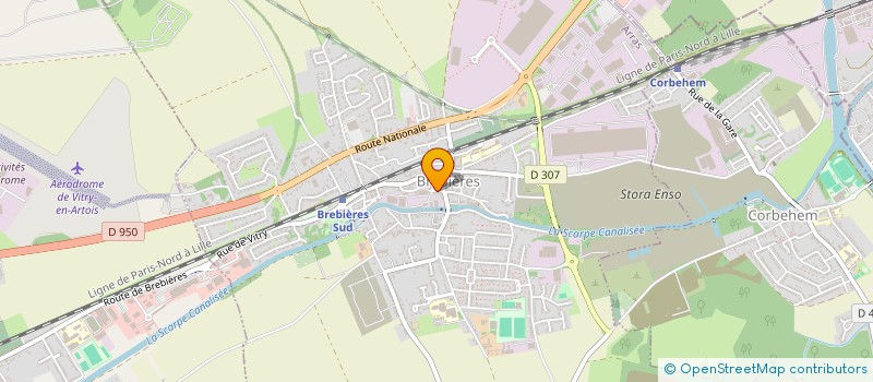 localisation de l'entreprise GMA DISTRIBUTION  BREBIERES