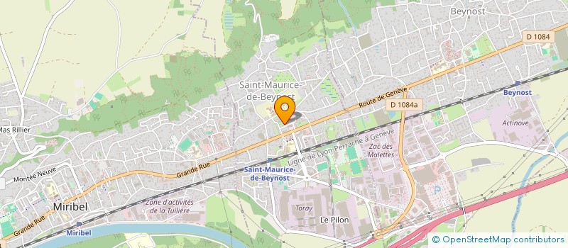 localisation de l'entreprise GMA EXPRESS à SAINT-MAURICE-DE-BEYNOST