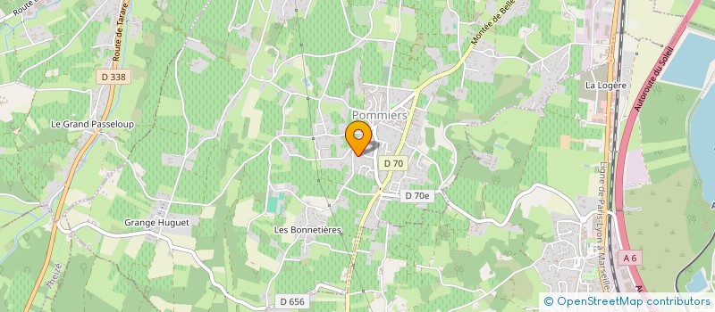 localisation de l'entreprise GMA FLYERS COMMUNICATION  VAL D'OINGT