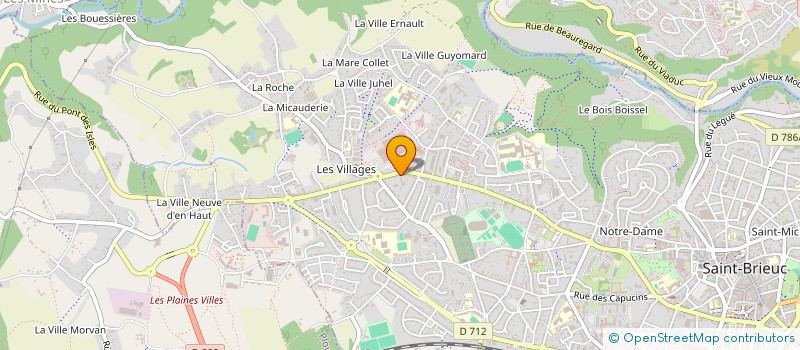 localisation de l'entreprise GMA IMMO à SAINT-BRIEUC