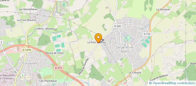 localisation de l'entreprise GMA MENUISERIE  SARGE-LES-LE-MANS