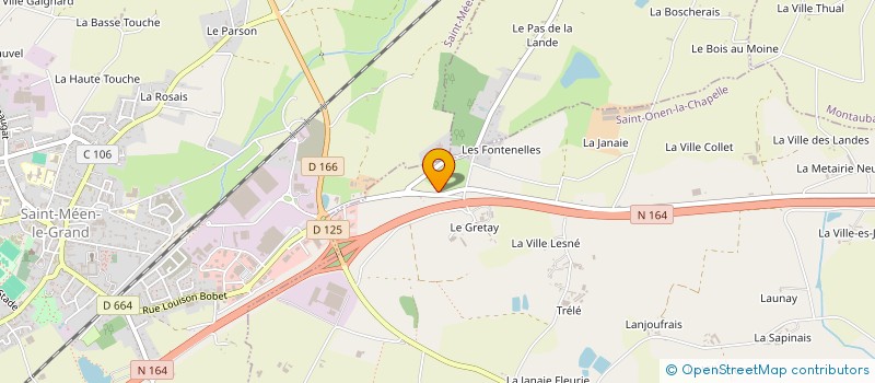 localisation de l'entreprise GMA PIECES AUTO  SAINT ONEN LA CHAPELLE