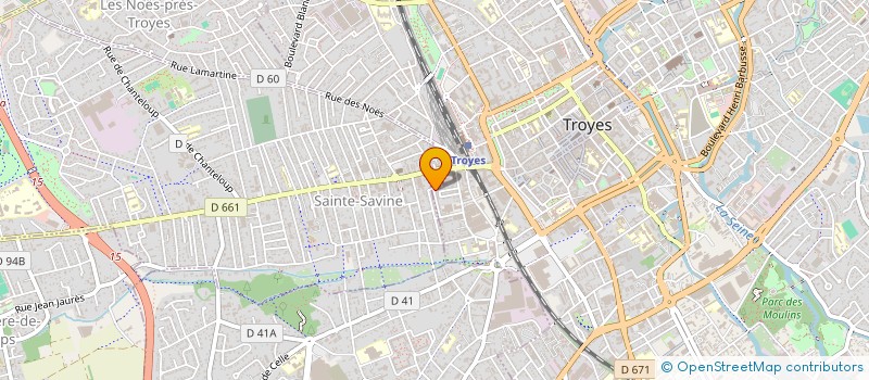 localisation de l'entreprise GMAJAS à TROYES