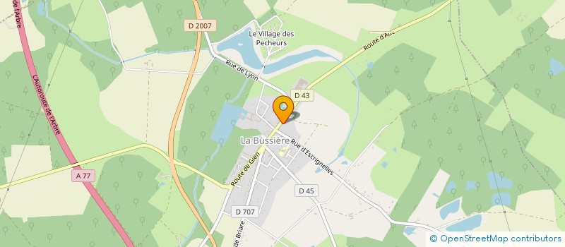 localisation de l'entreprise GMAQ à LA BUSSIERE