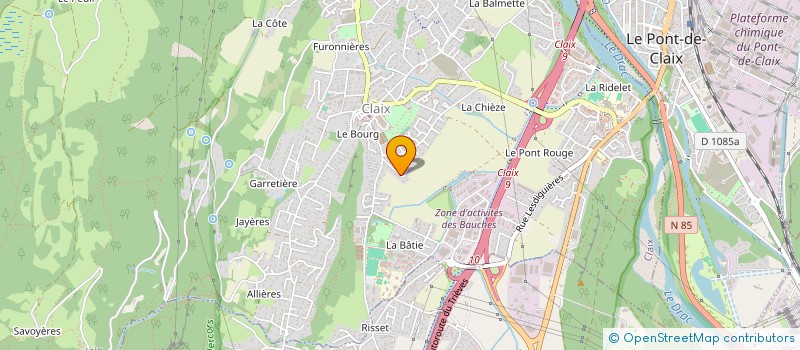 localisation de l'entreprise GMASKI  CLAIX