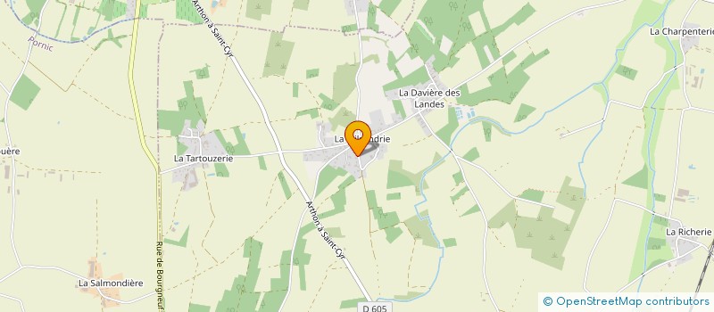 localisation de l'entreprise GMAUDET ELEC à SAINT-HILAIRE-DE-CHALEONS