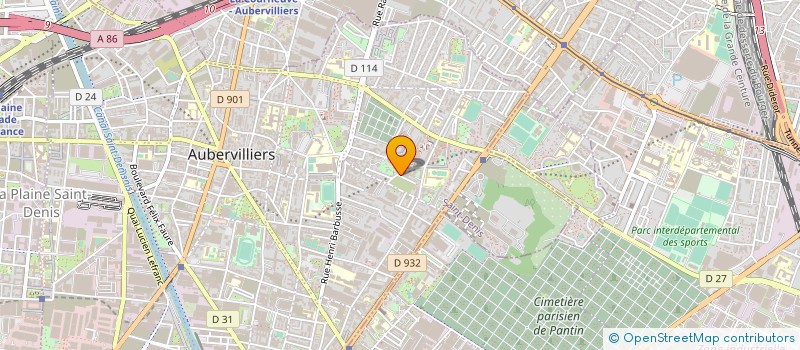 localisation de l'entreprise GMB  AUBERVILLIERS