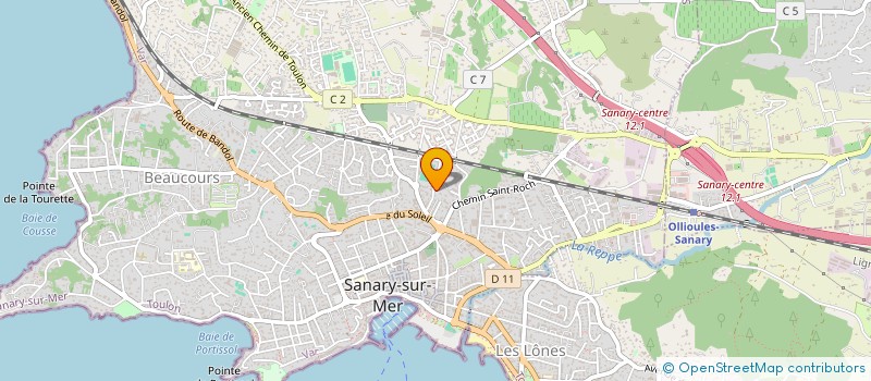 localisation de l'entreprise GMB à SANARY-SUR-MER