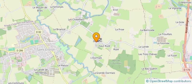 localisation de l'entreprise GMB  SAINT-ERBLON