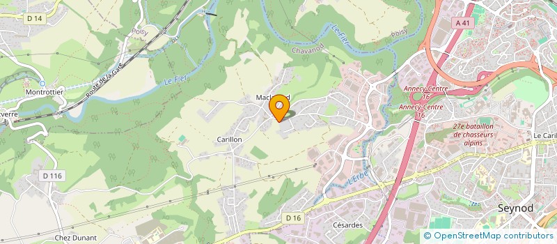 localisation de l'entreprise GMB  CHAVANOD