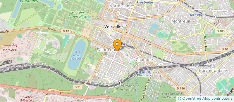 localisation de l'entreprise GMB BAT à VERSAILLES