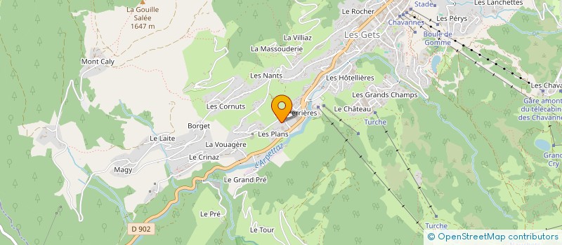 localisation de l'entreprise GMB CONSTRUCTION à LES GETS