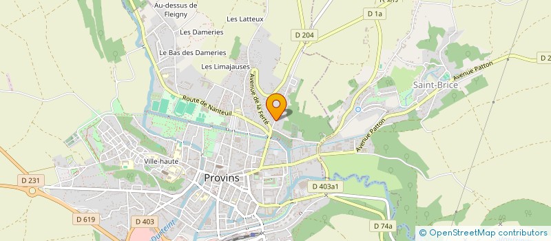 localisation de l'entreprise GMB DECO  PROVINS