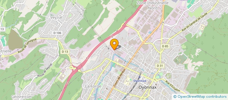 localisation de l'entreprise GMB MACONNERIE à OYONNAX