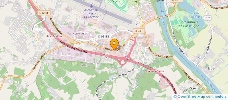 localisation de l'entreprise GMBAT NRJ  LE PASSAGE