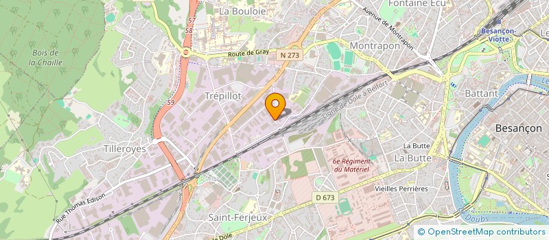 localisation de l'entreprise GMBH à BESANCON