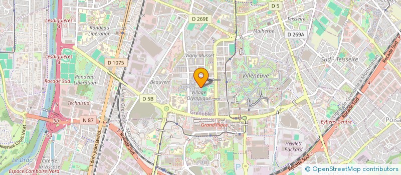 localisation de l'entreprise GMC 38  GRENOBLE