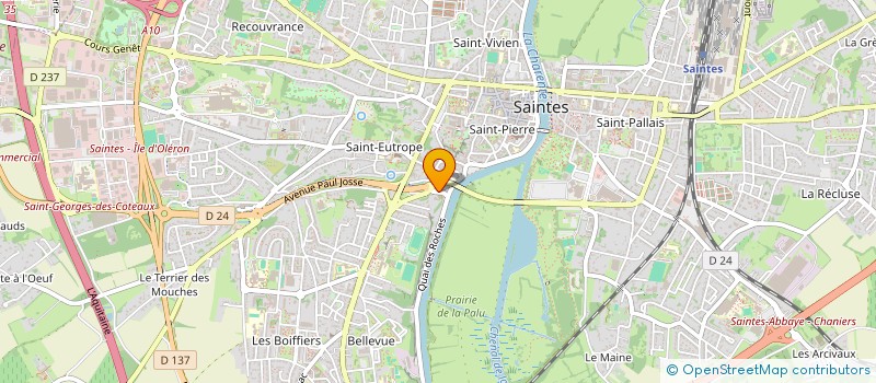 localisation de l'entreprise GMC  SAINTES