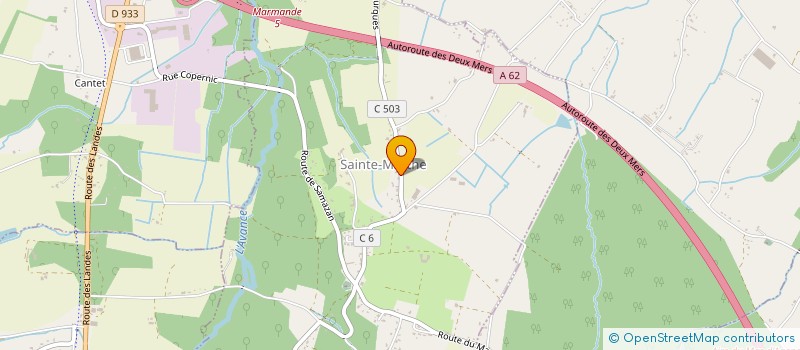 localisation de l'entreprise GMC  SAINTE-MARTHE