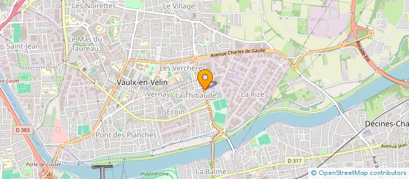 localisation de l'entreprise GMC CONSTRUCTION  VAULX-EN-VELIN