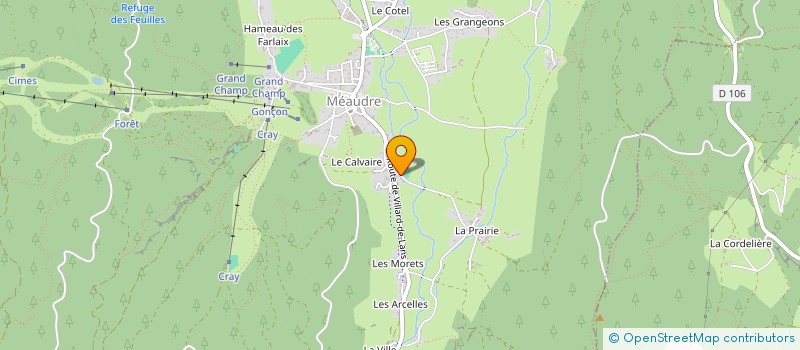 localisation de l'entreprise GMC DU GRAND SABOT  AUTRANS-MEAUDRE EN VERCORS