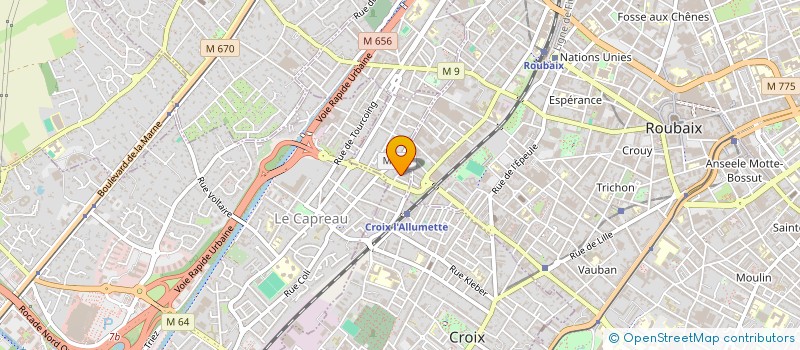 localisation de l'entreprise GMC IMMOBILIER à CROIX
