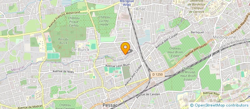 localisation de l'entreprise GMC INVEST  MERIGNAC