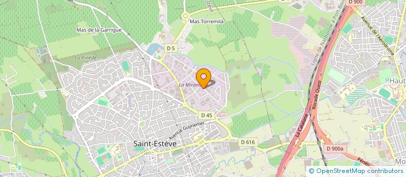 localisation de l'entreprise GMC TRAVAUX PUBLICS à SAINT-ESTEVE