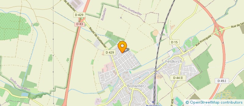 localisation de l'entreprise GMCAM  BOLLWILLER